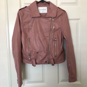 Cavalini pink moto jacket